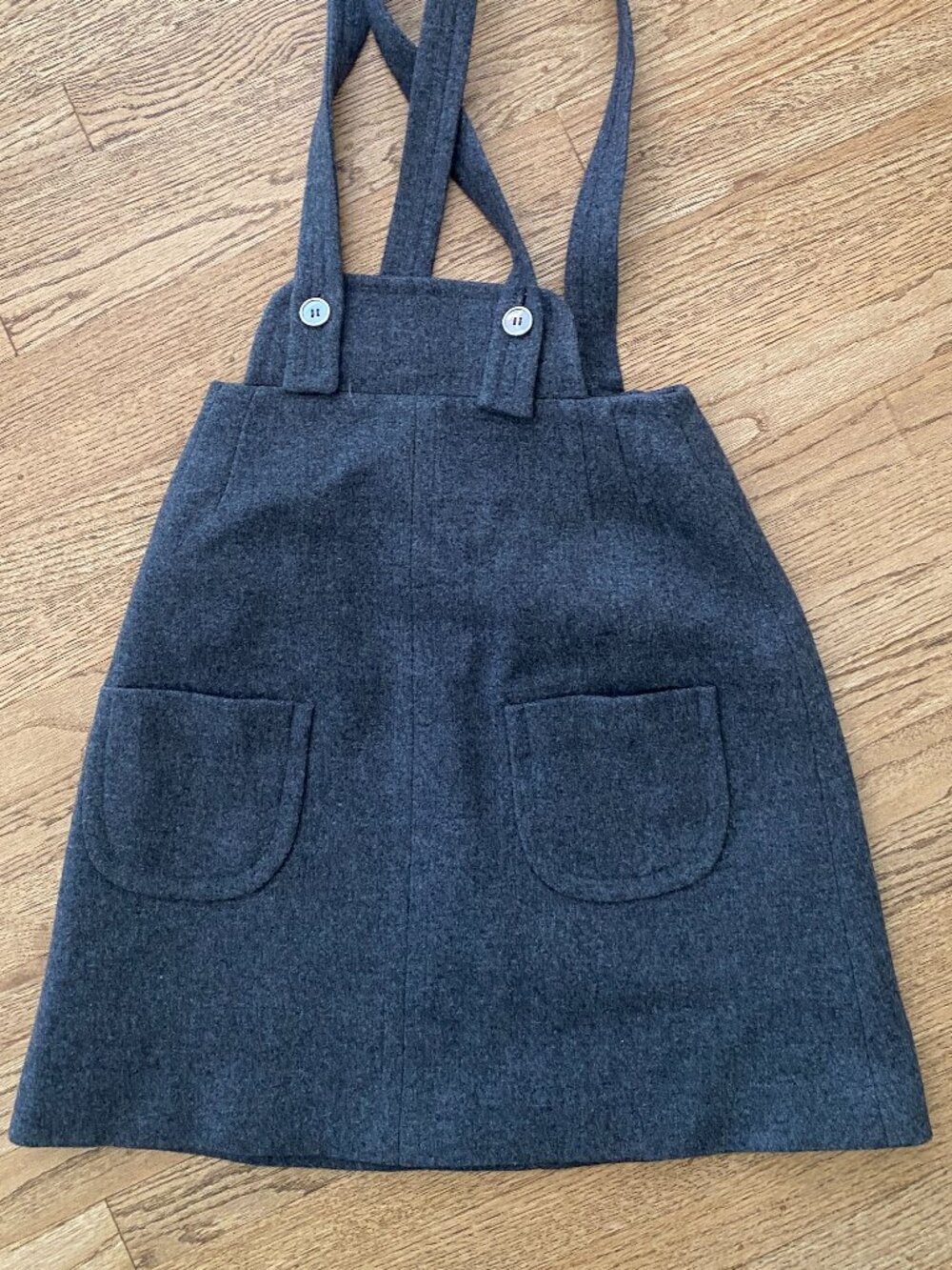 VINTAGE Ginori 100% vintage wool skirt overalls from the 1960's - 70's